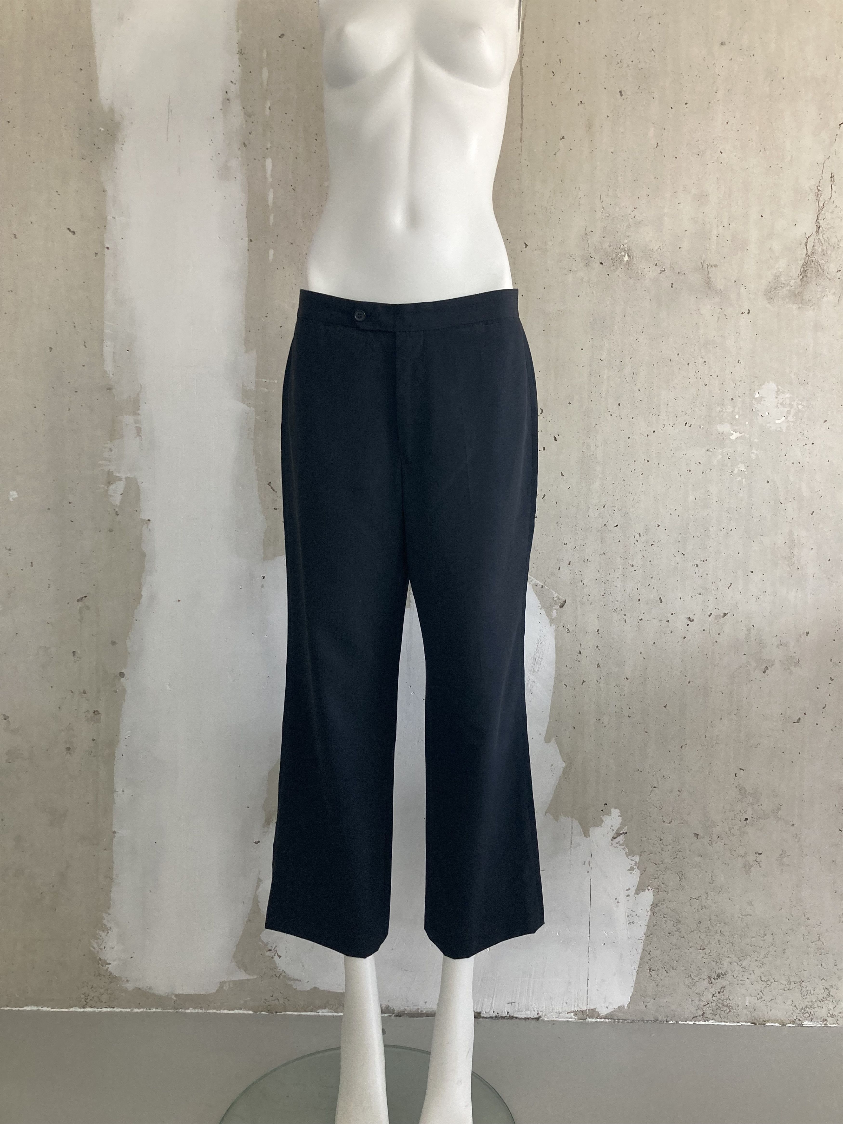 image of Maison Margiela 90's Archive Wool Trousers in Navy, Women's (Size 26)