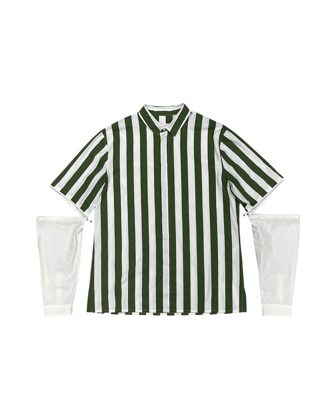 Sunnei Sunnei Detachable Sleeve Stripe Shirt Size US S / EU 44-46 / 1 - 1 Thumbnail