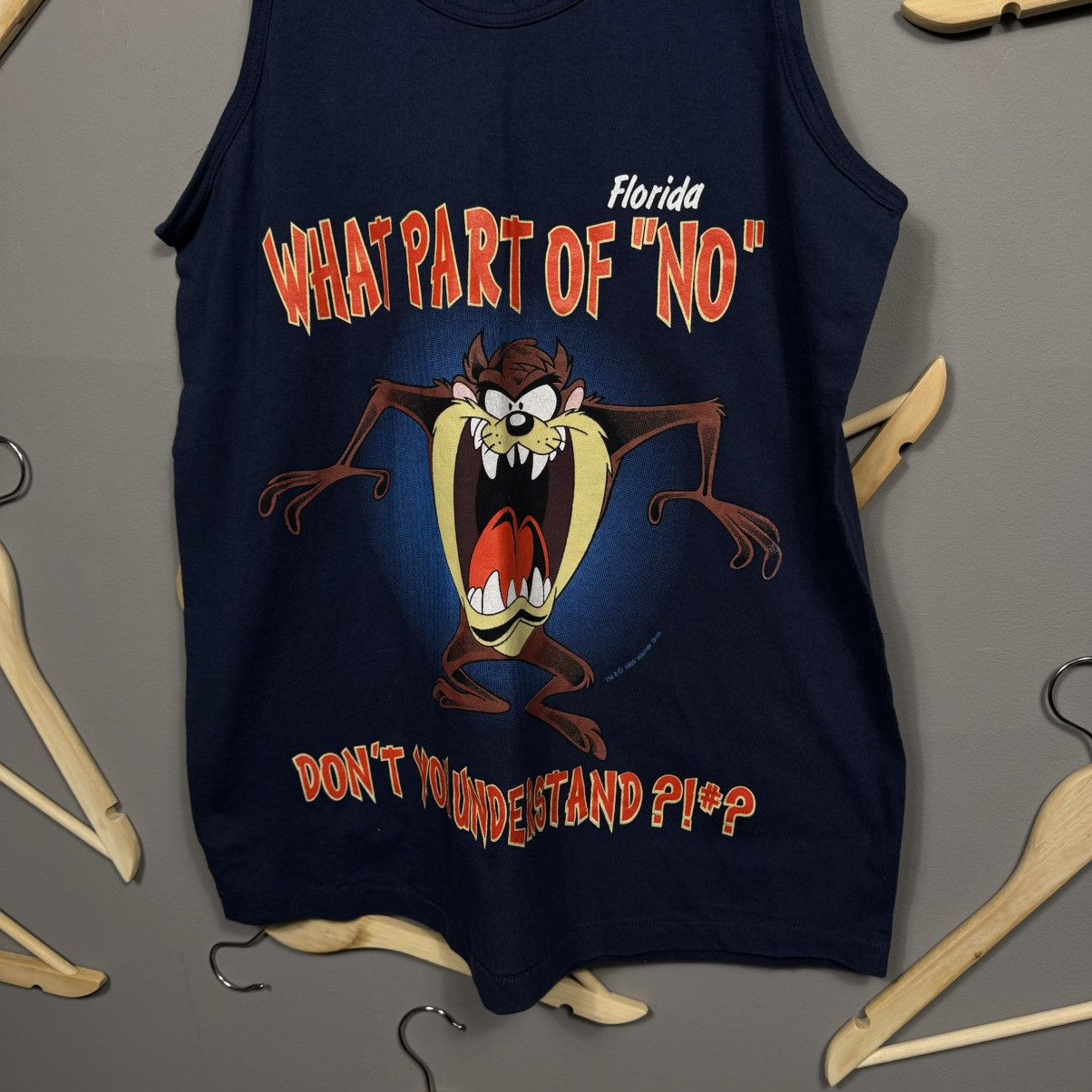 Vintage × Warner Bros Vintage Taz Tank Top “What Part of No” Graphic Size US L / EU 52-54 / 3 - 3 Thumbnail
