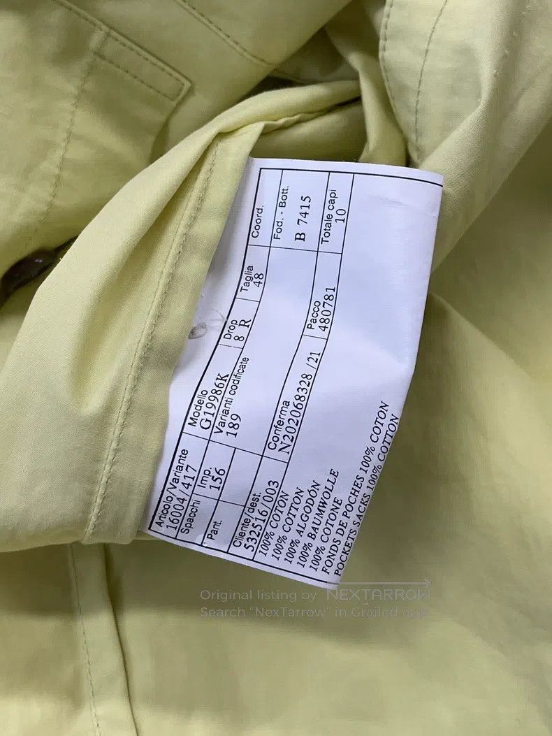 Hermes Hermes Yellow Shirt Jacket Suit Jacket Size 48R - 4 Thumbnail