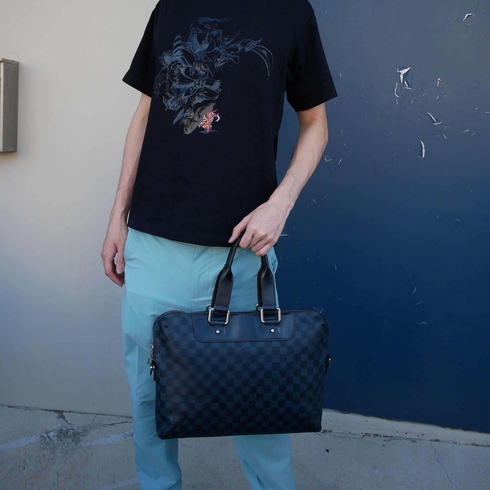 Louis Vuitton Louis Vuitton Damier Cobalt PDJ Porte Document Joule Bag Size ONE SIZE - 2 Thumbnail