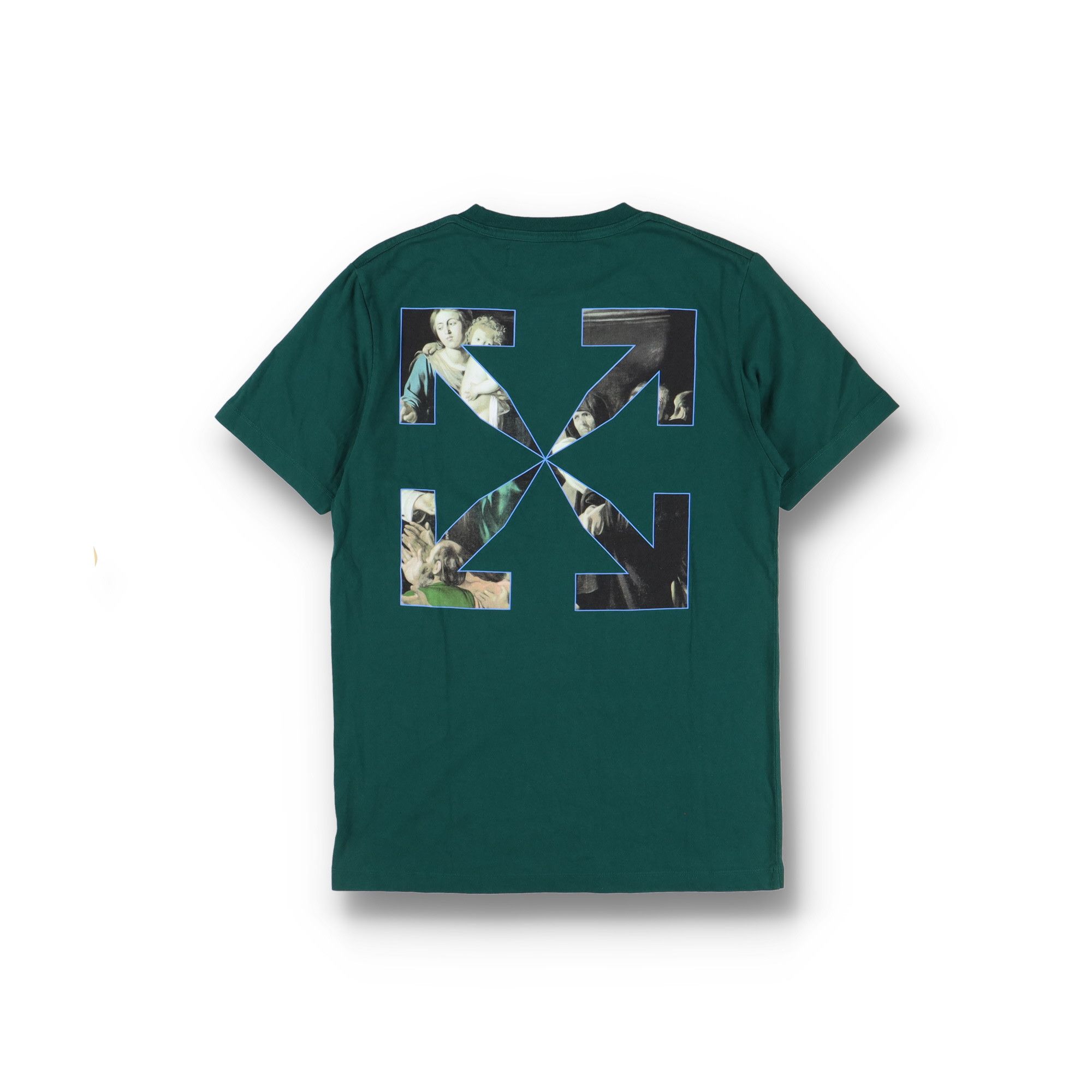 Off-White Green Caravaggio Arrows T-Shirt Size US M / EU 48-50 / 2 - 8 Thumbnail
