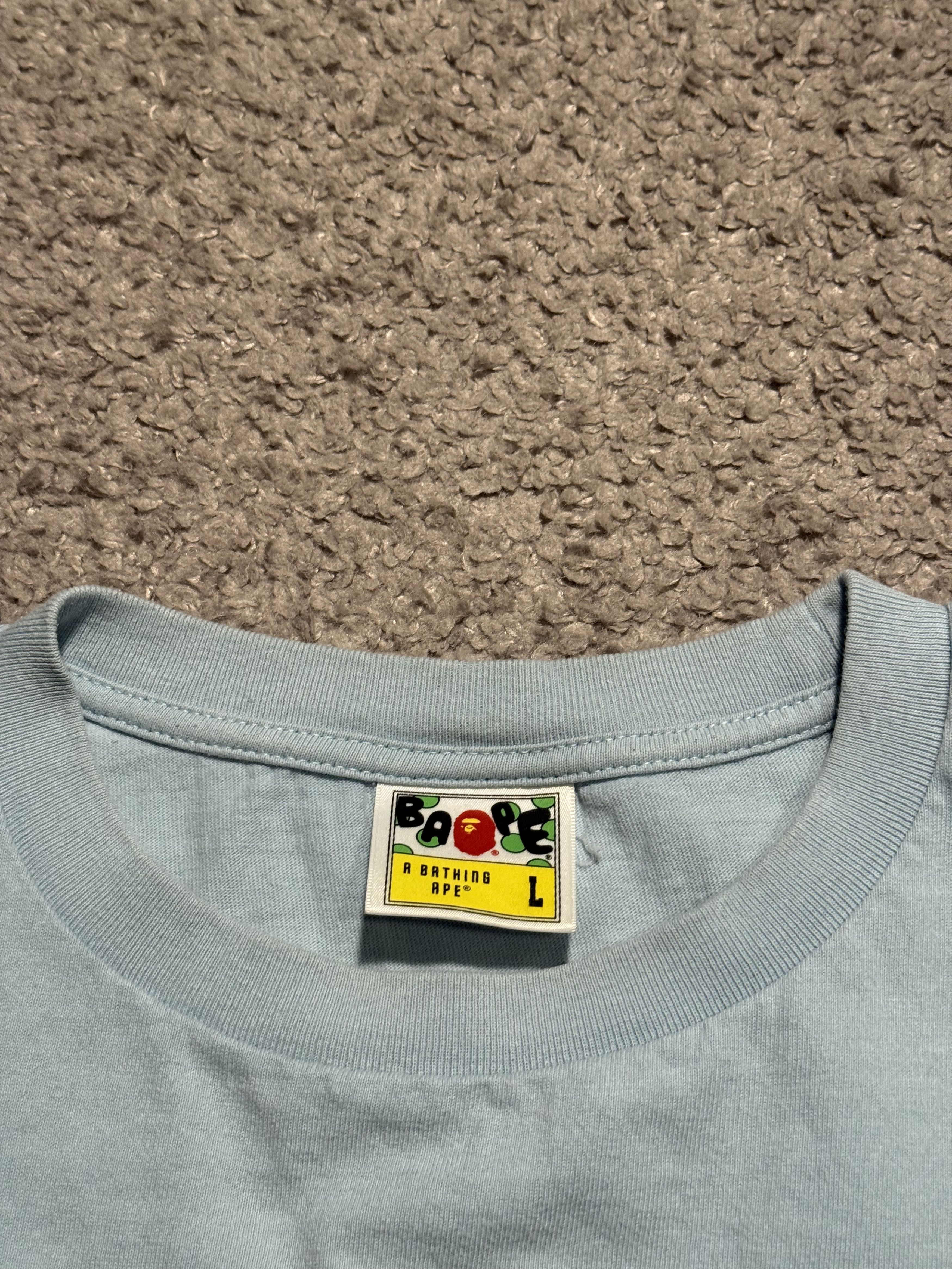 Bape BAPE Multi Camo College Tee Light Blue Size US L / EU 52-54 / 3 - 3 Thumbnail