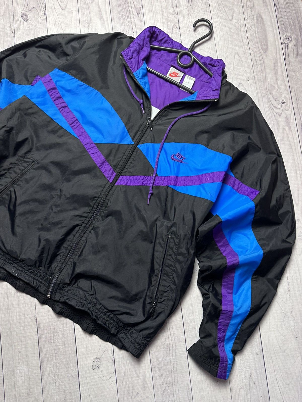 Vintage Nike track jacket size L black purple size L