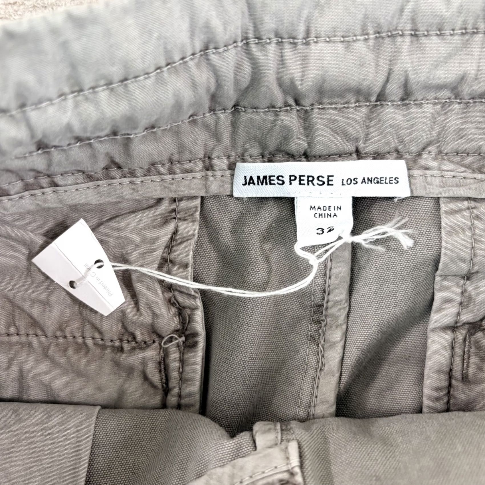 James Perse JAMES PERSE Rigid Canvas Work Pants Cement Pigment Men 32x32 MRCC1390 NWT Gray Solid Cotton Pockets Overall Classic Mens Size US 32 / EU 48 - 2 Thumbnail