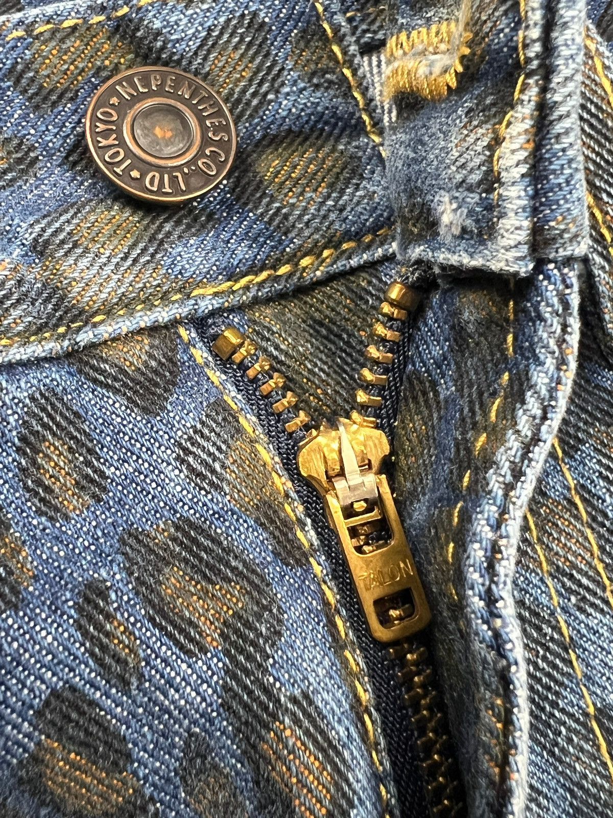 Needles × Nepenthes Nepenthes Leopard Print Denim Size US 30 / EU 46 - 9 Thumbnail