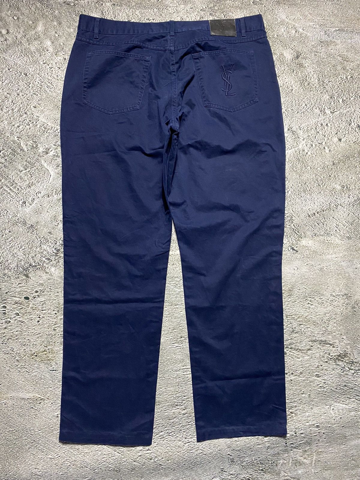 Yves Saint Laurent Yves Saint Laurent vintage chino pants YSL jeans navy Size US 40 / EU 56 - 1 Thumbnail