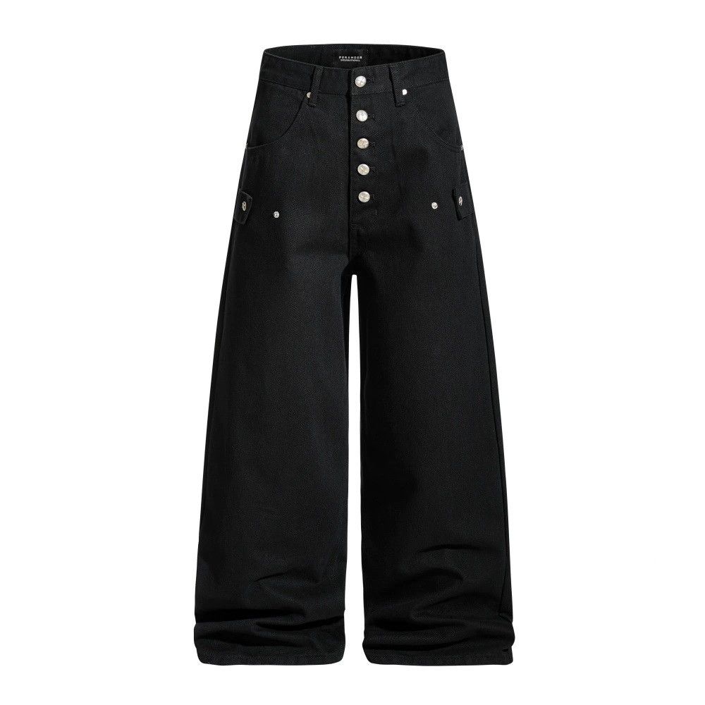 Jean American high street loose wide-leg jeans for men Size US 32 / EU 48 - 1 Preview