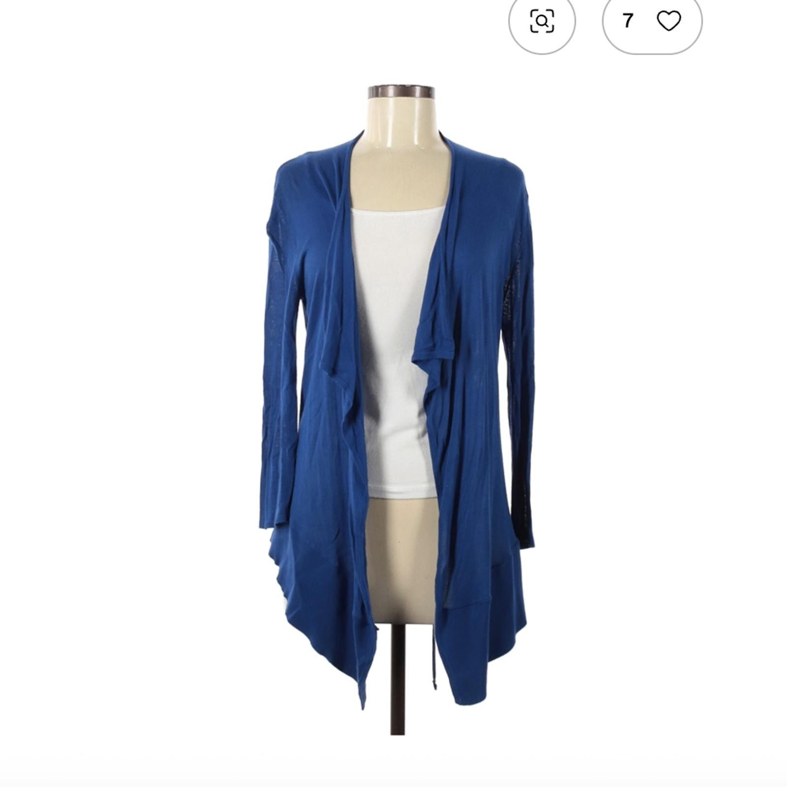 Other Cache Blue Rayon Spandex Cardigan Size M Size M / US 6-8 / IT 42-44 - 1 Thumbnail
