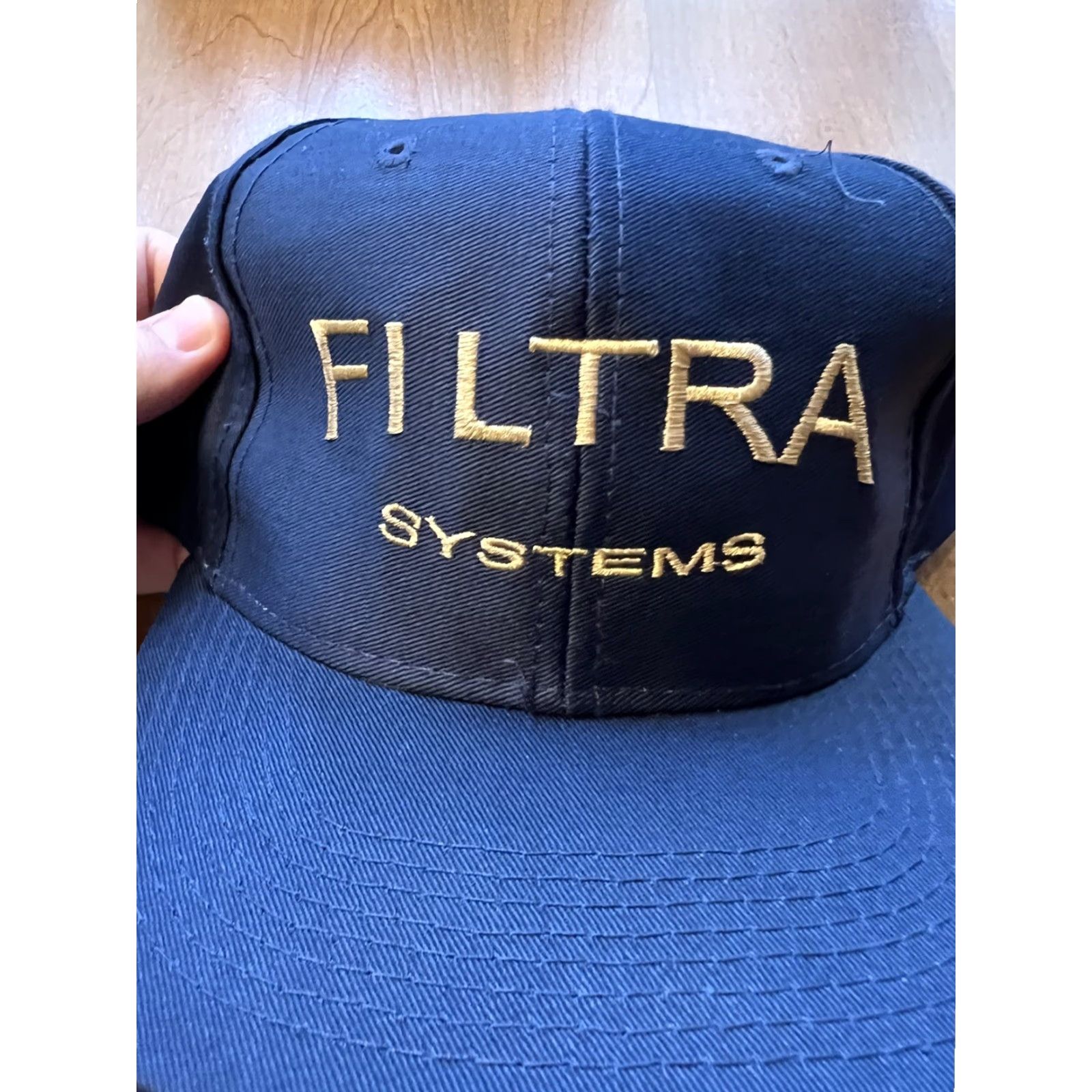 Vintage VINTAGE Cameo Filtra Systems Hydromation Hat Trucker Baseball Cap Blue Snapback Adjustable Men Hat 90s Vintage Trucker Mens Size ONE SIZE - 2 Thumbnail