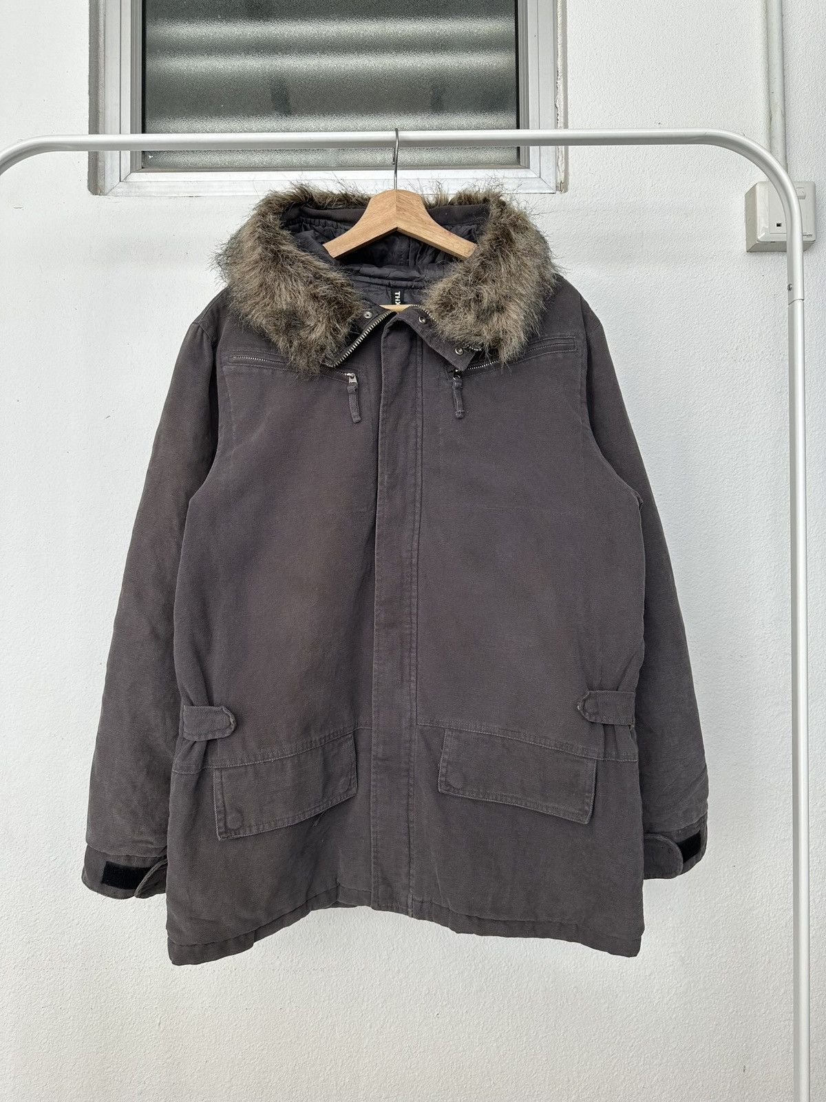 RIPVANWINKLE 2000s THX Co. Thank God parka heavy jacket Size US L / EU 52-54 / 3 - 7 Thumbnail
