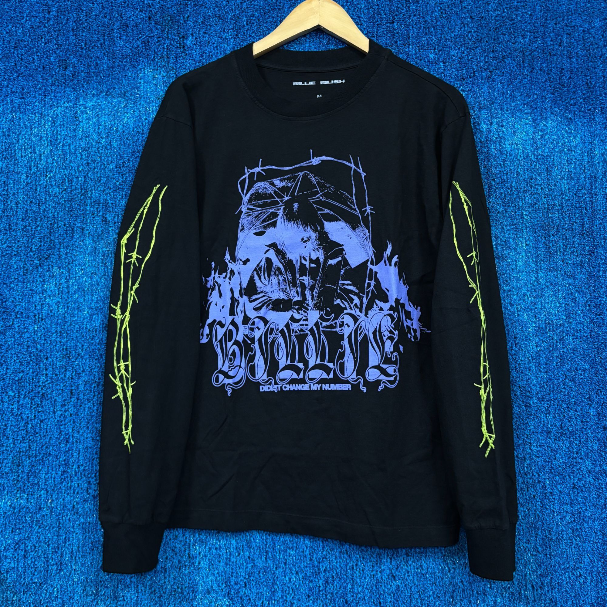 Billie Eilish Billie Eilish I Didnt Change My Number Popstar Long Sleeve M Size US M / EU 48-50 / 2 - 1 Thumbnail