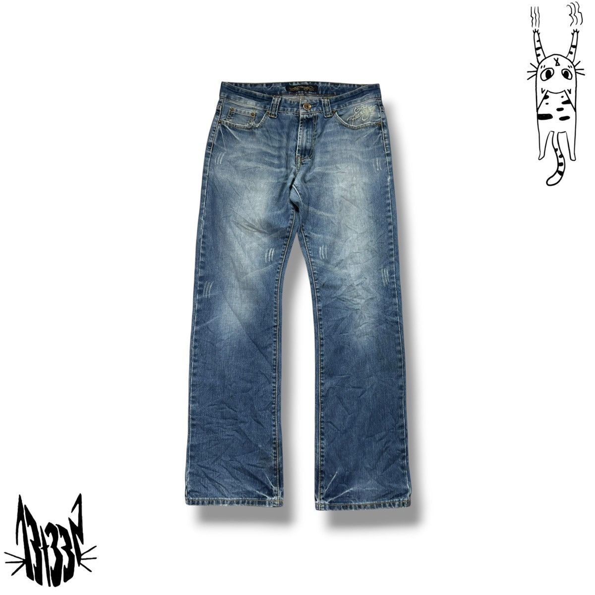 Ed Hardy Ed hardy men’s blue and multicoloured Size US 34 / EU 50 - 2 Thumbnail