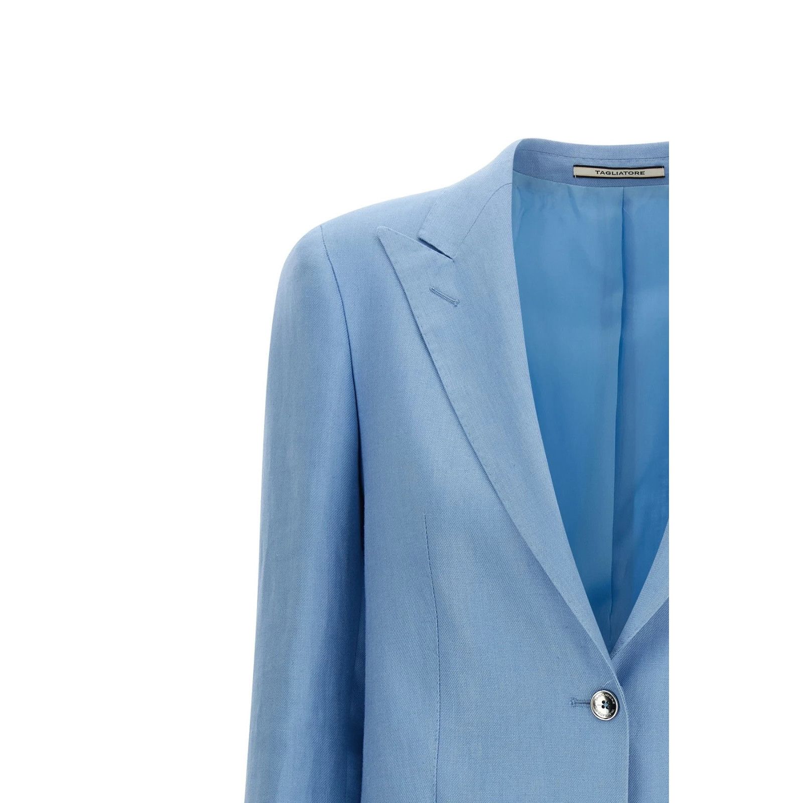 Tagliatore TAGLIATORE Bertha Blue Linen Blazer Jacket New & Authentic ( Size S / US 4 / IT 40 - 3 Thumbnail