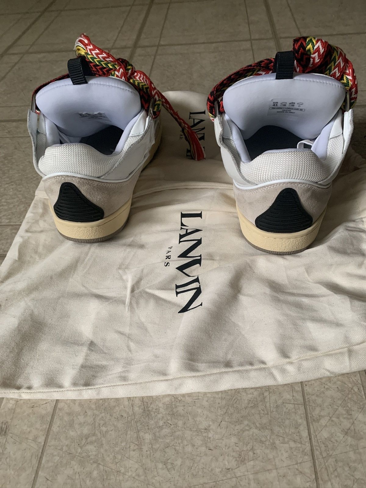 Lanvin Lanvin Men's Leather Curb Sneakers Size US 8 / EU 41 - 5 Thumbnail