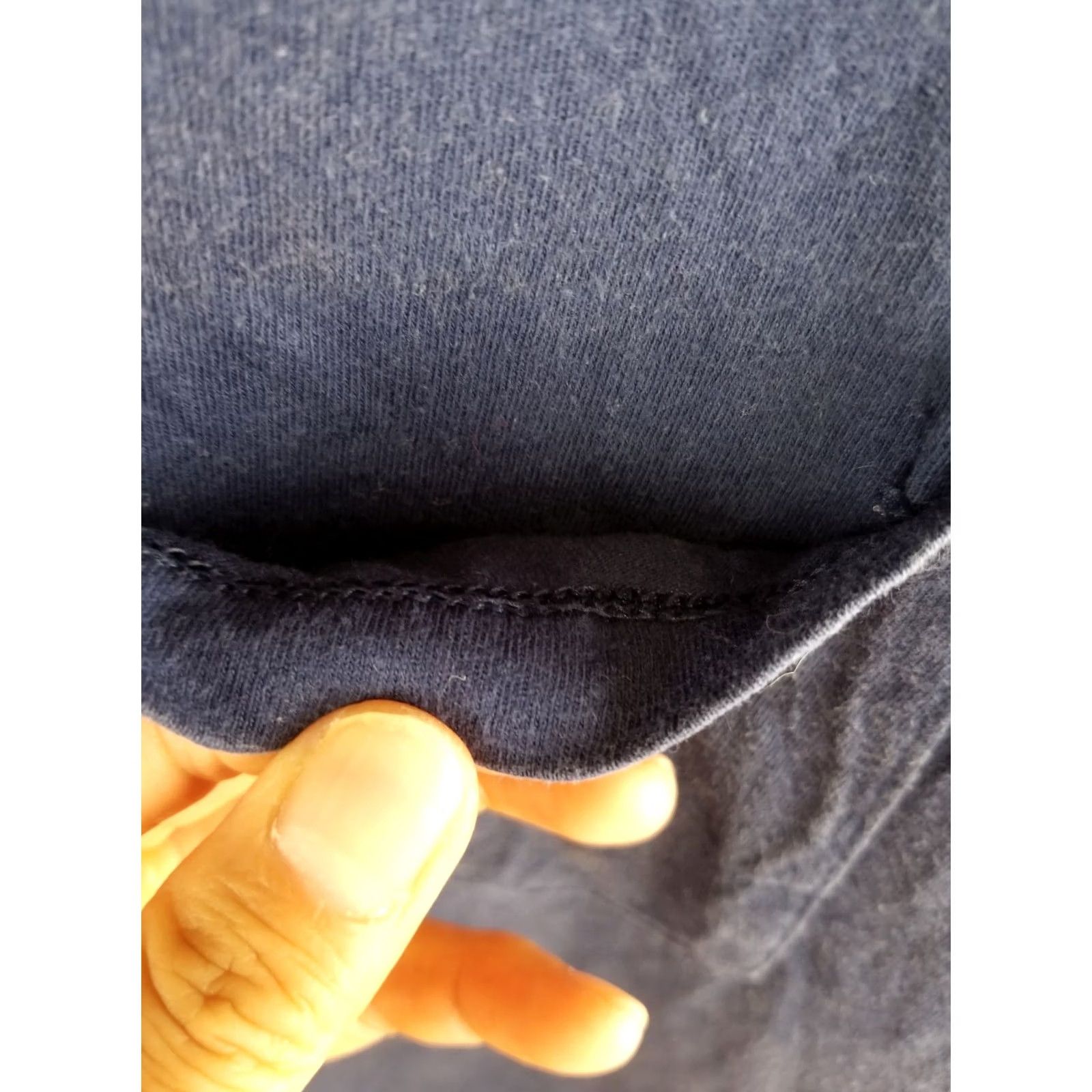 Fruit Of The Loom VINTAGE 90' FRUIT OF THE LOOM BLACK T-SHIRT XL ONE POCKET COTTON THIN Mens Size US XL / EU 56 / 4 - 3 Thumbnail