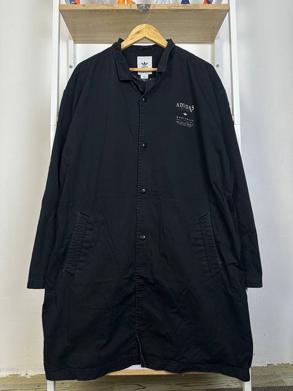 Adidas RARE ADIDAS WORLDWIDE LONG JACKET Size US XL / EU 56 / 4 - 2 Thumbnail