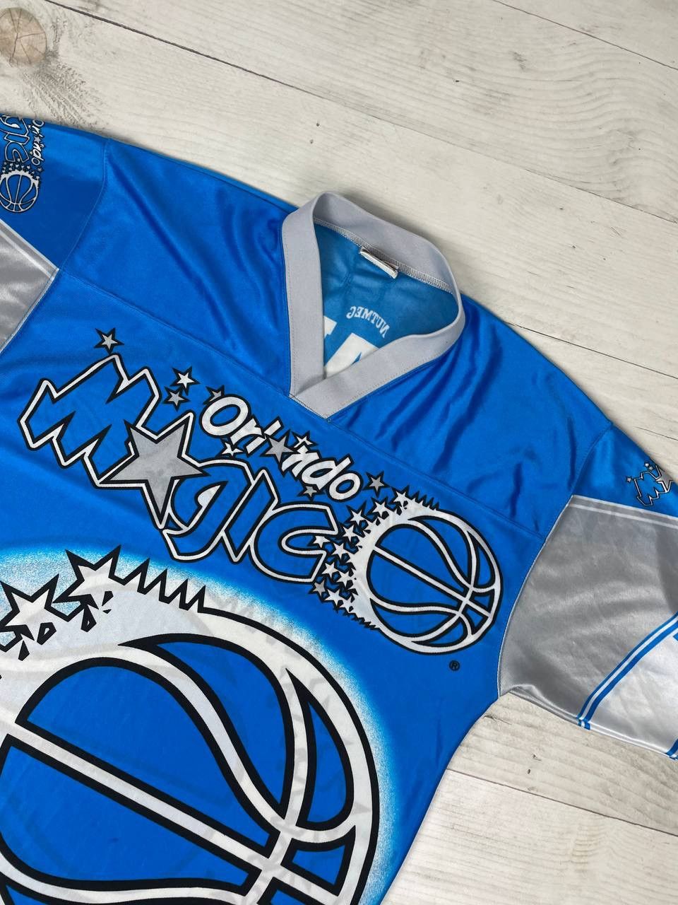 Nutmeg Vintage Nutmeg Mills Orlando Magic All Overprint Shirt 90s Size US M / EU 48-50 / 2 - 2 Thumbnail