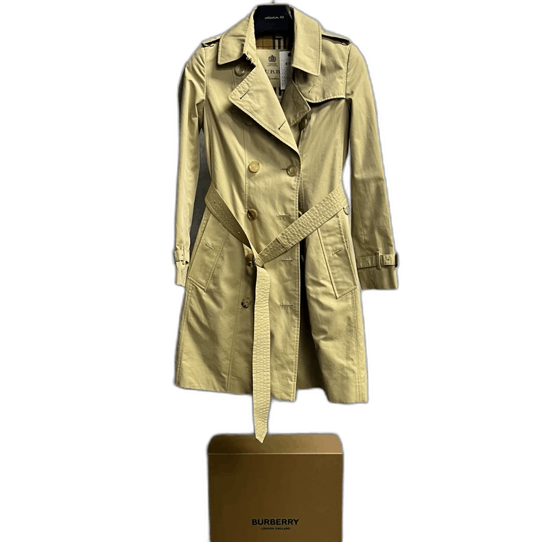 Burberry Burberry Beige Double-Breasted Long Coat Size US S / EU 44-46 / 1 - 1 Thumbnail
