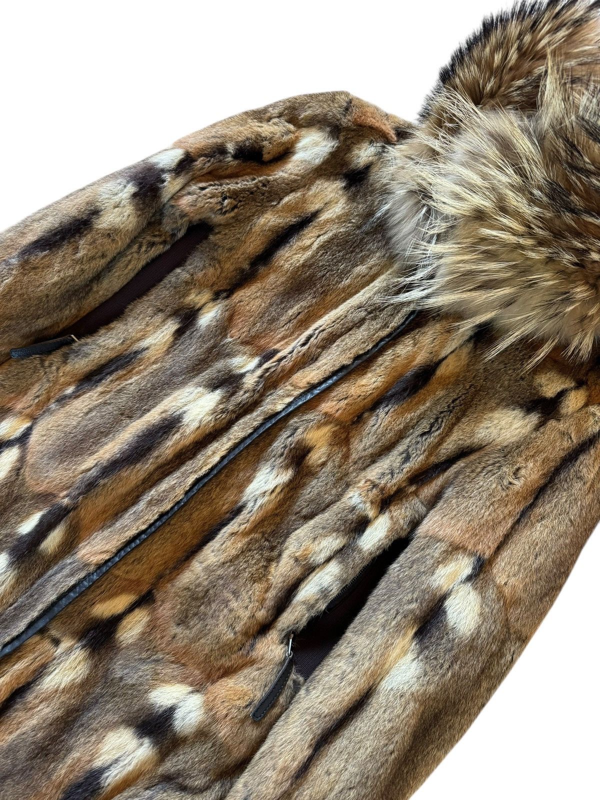 Prada HAMSTER FUR REVERSIBLE SKI JACKET WITH RACCOON COLLAR Size M / US 6-8 / IT 42-44 - 3 Thumbnail