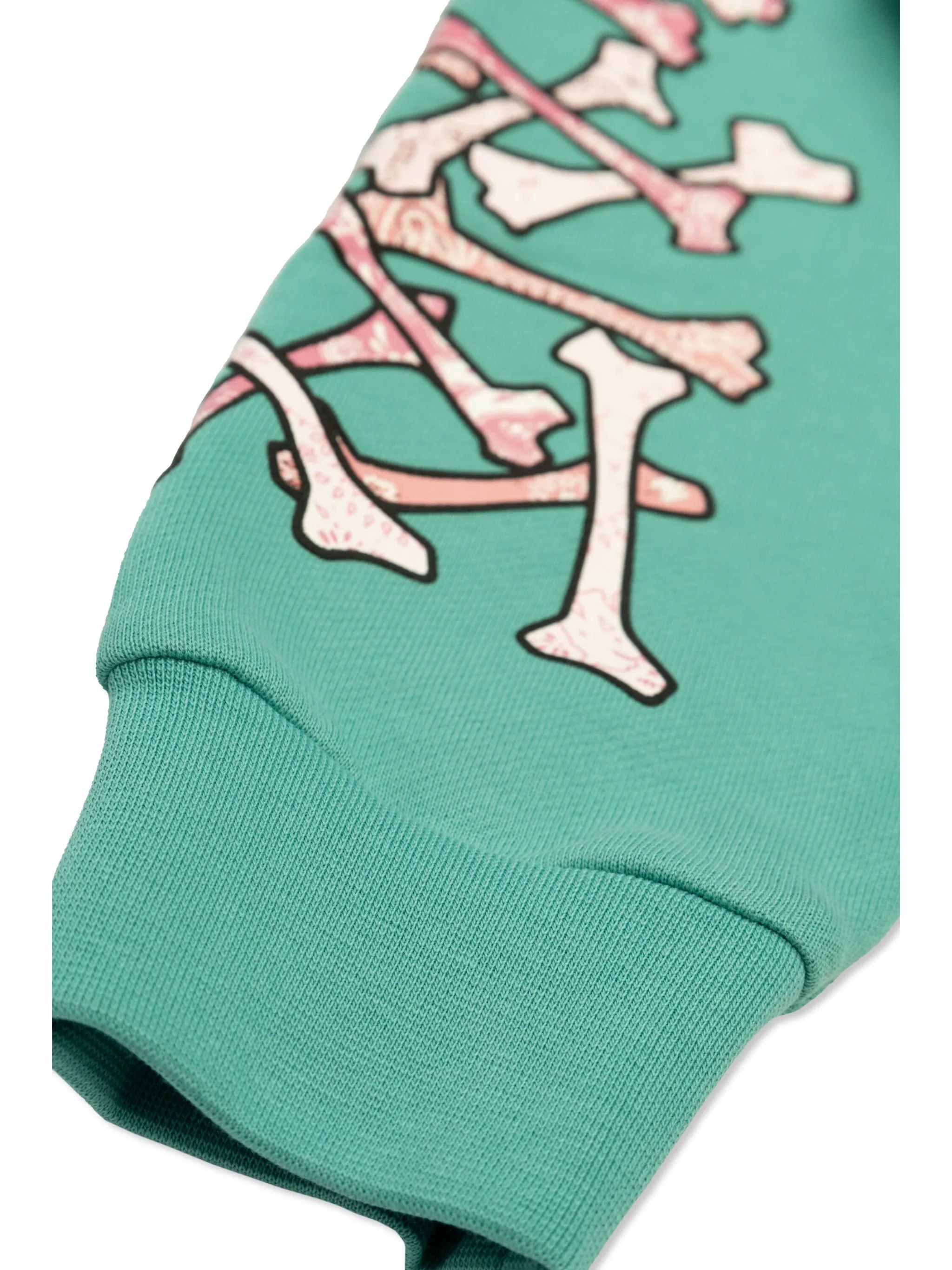 Amiri o1orln1025 KIDS Bone Print Hoodie in Blue Size US XXS / EU 40 - 4 Thumbnail