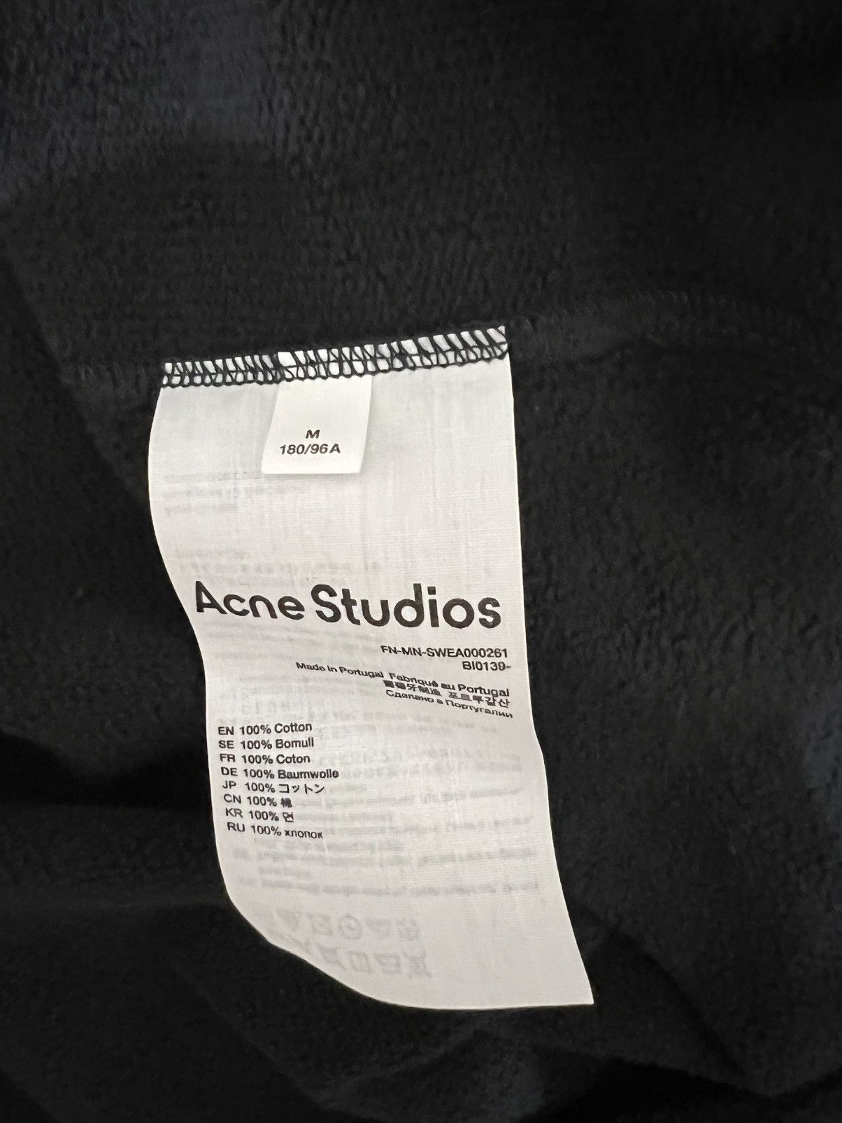 Acne Studios Acne Studios Logo Printed Long-Sleeved Hoodie Size US M / EU 48-50 / 2 - 6 Thumbnail