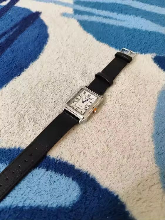 Japanese Brand Classic Roman Dial Quart Watch– Leather Strap Size ONE SIZE - 5 Thumbnail