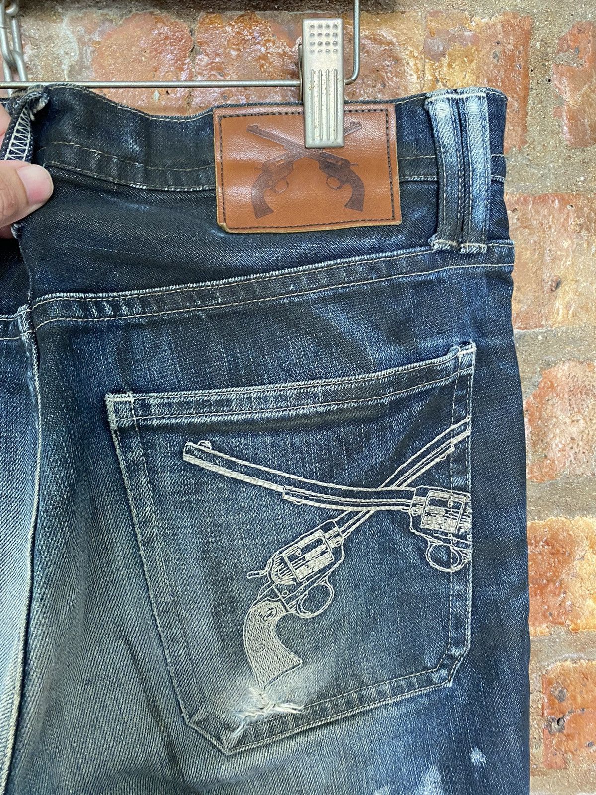 Mastermind Japan × Roar ROAR Flare Embordered Revolver Wash Faded pants Size US 33 - 5 Thumbnail