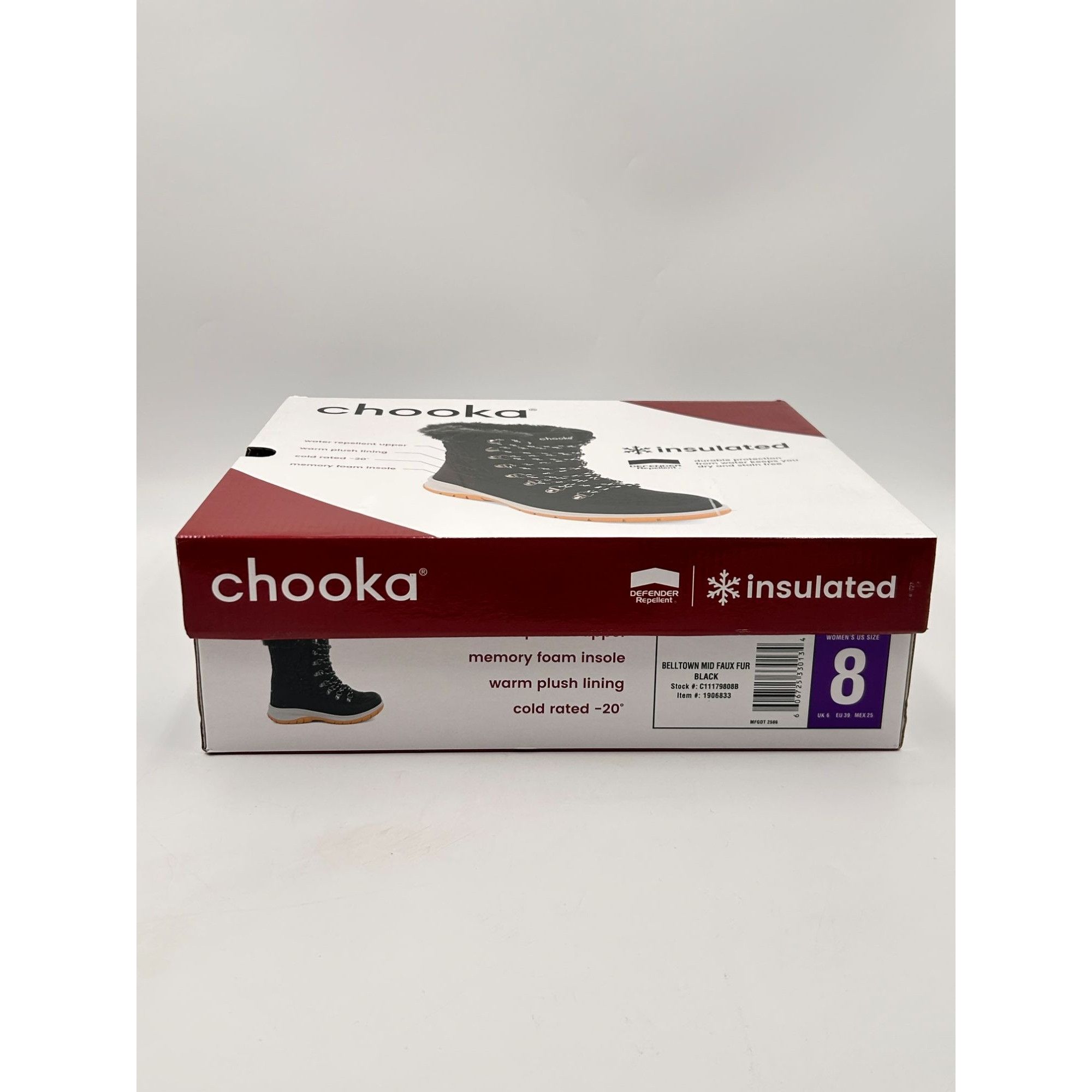 Other Chooka Belltown Mid Faux Fur Black Insulated Snow Boots Wome Size US 8 / IT 38 - 8 Thumbnail