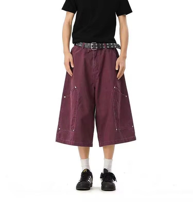 Other wide leg baggy cargo shorts Size US 31 - 1 Thumbnail