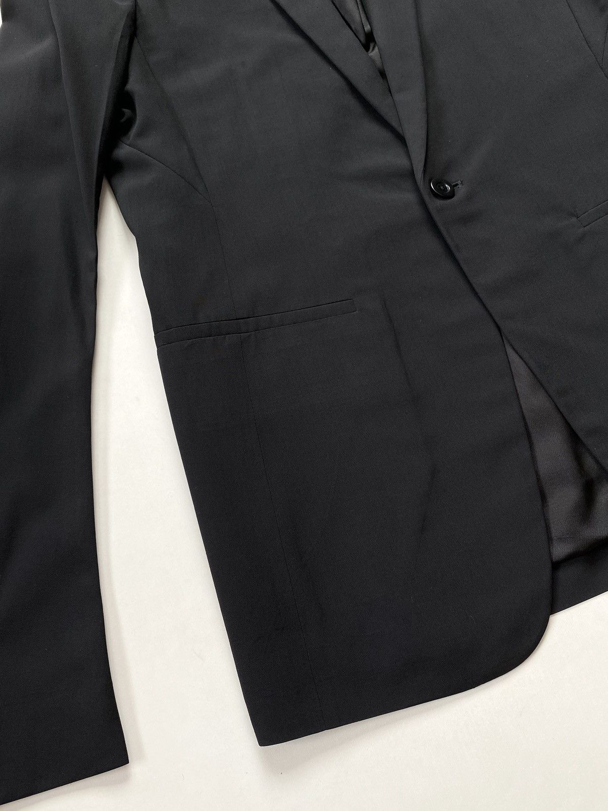 Rick Owens 🔥Rick Owens Soft Wool Single Button Tailored Jacket Black Size US M / EU 48-50 / 2 - 9 Thumbnail