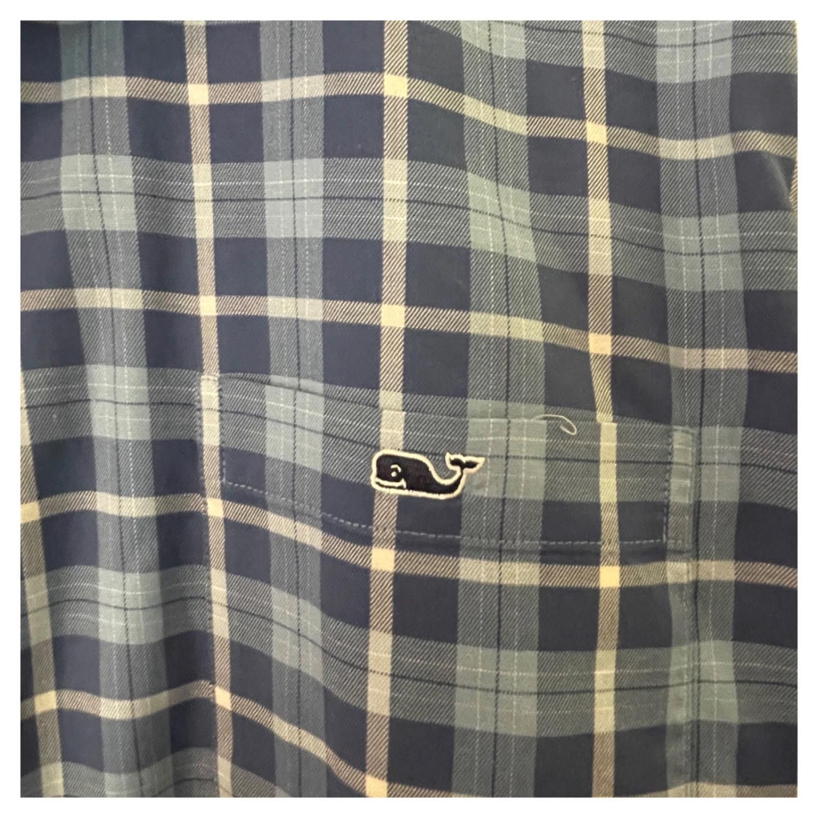 Vineyard Vines Vineyard Vines Mens Slim Fit Tucker Shirt XXL Blue Plaid LS Size US XXL / EU 58 / 5 - 5 Thumbnail