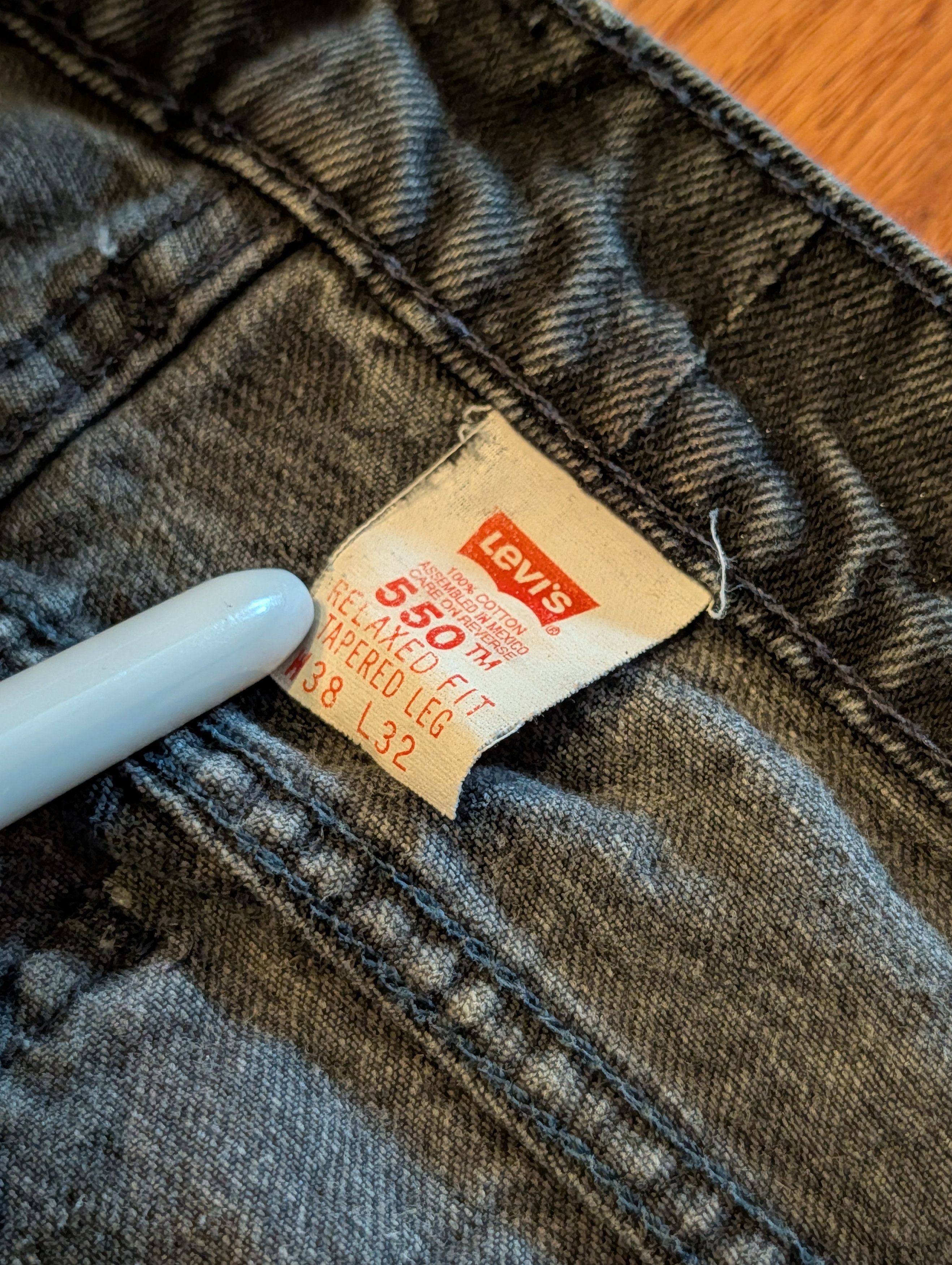 Levi's VTG Levi's 550 Orange Tab Relaxed Fit Denim Jeans 38x32 Size US 38 / EU 54 - 6 Thumbnail