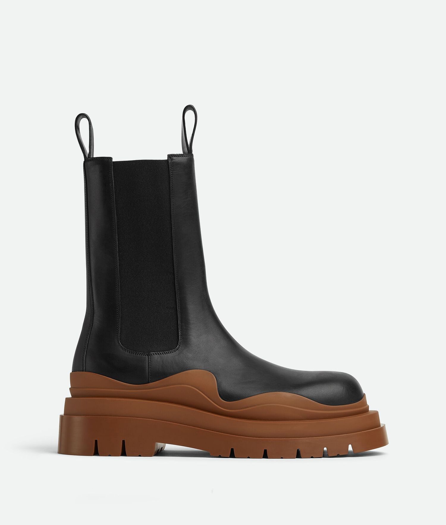 Bottega Veneta Bottega Veneta Tire Chelsea Boots with brown sole Size US 12 / EU 45 - 1 Thumbnail