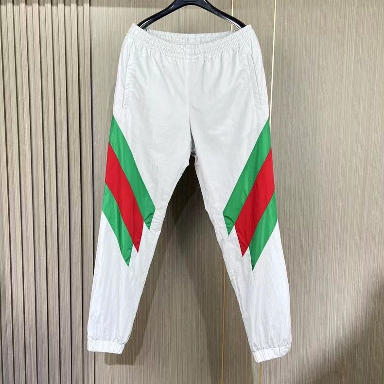 Gucci Gucci Size M Red and green striped functional sweatpants s Size US 30 / EU 46 - 1 Thumbnail