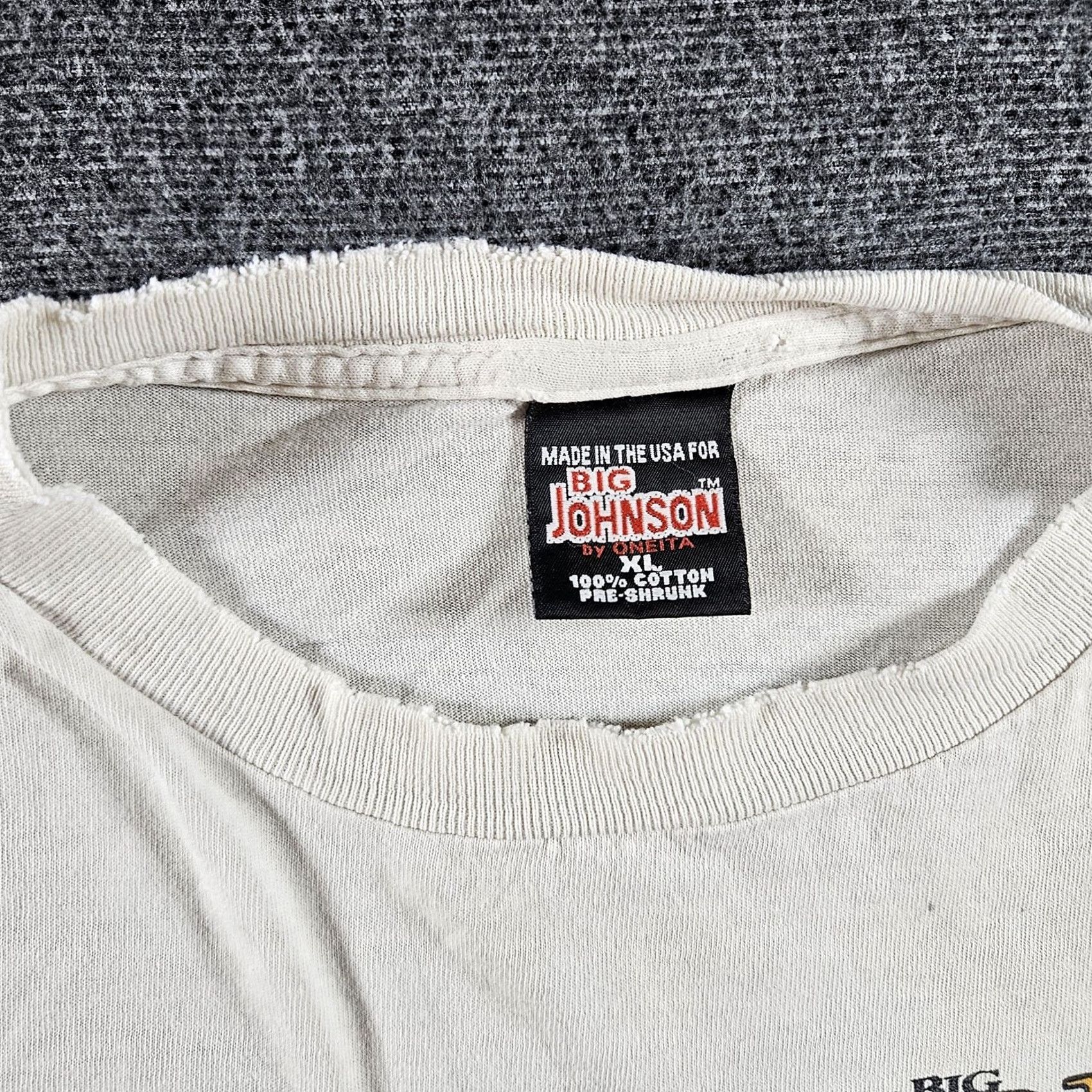 Big John VINTAGE Big Johnson Shirt Mens XL White Graphic Print Crew Neck Short Sleeve St Patrick's Day Irish 1997 Mens Size US XL / EU 56 / 4 - 6 Thumbnail
