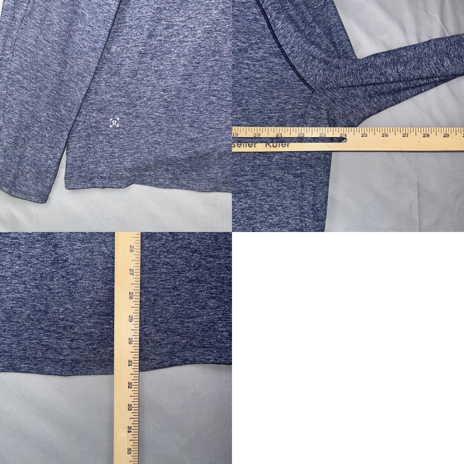 Lululemon Lululemon Mens XL Blue Quarter Zip Long Sleeve Pullover Shirt Size US XL / EU 56 / 4 - 8 Thumbnail
