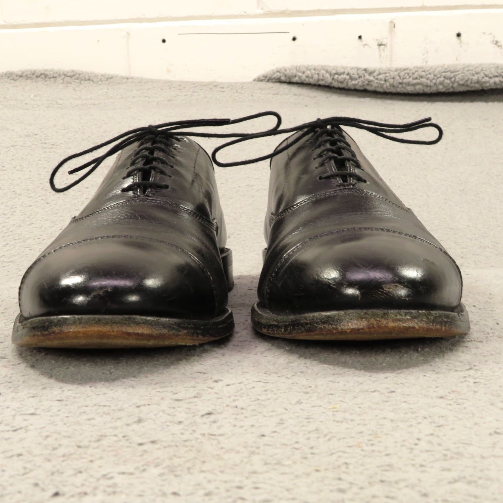 Allen Edmonds Allen Edmonds Fifth Avenue Shoes Mens 9.5 D Black Cap Toe Leather Oxford USA 5th Ave Shoes Mens 9.5 D Size ONE SIZE - 2 Thumbnail