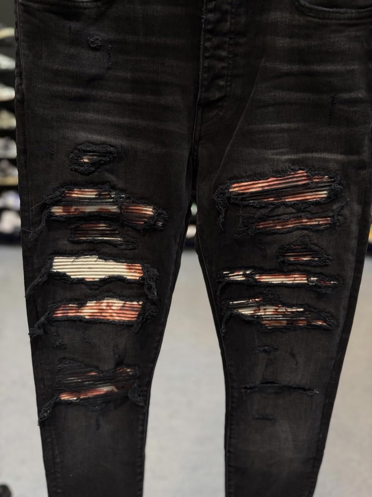 Amiri Size 32- Amiri MX1 Tie Dye Patch Jeans 100% Authentic NEW Size US 31 - 3 Thumbnail