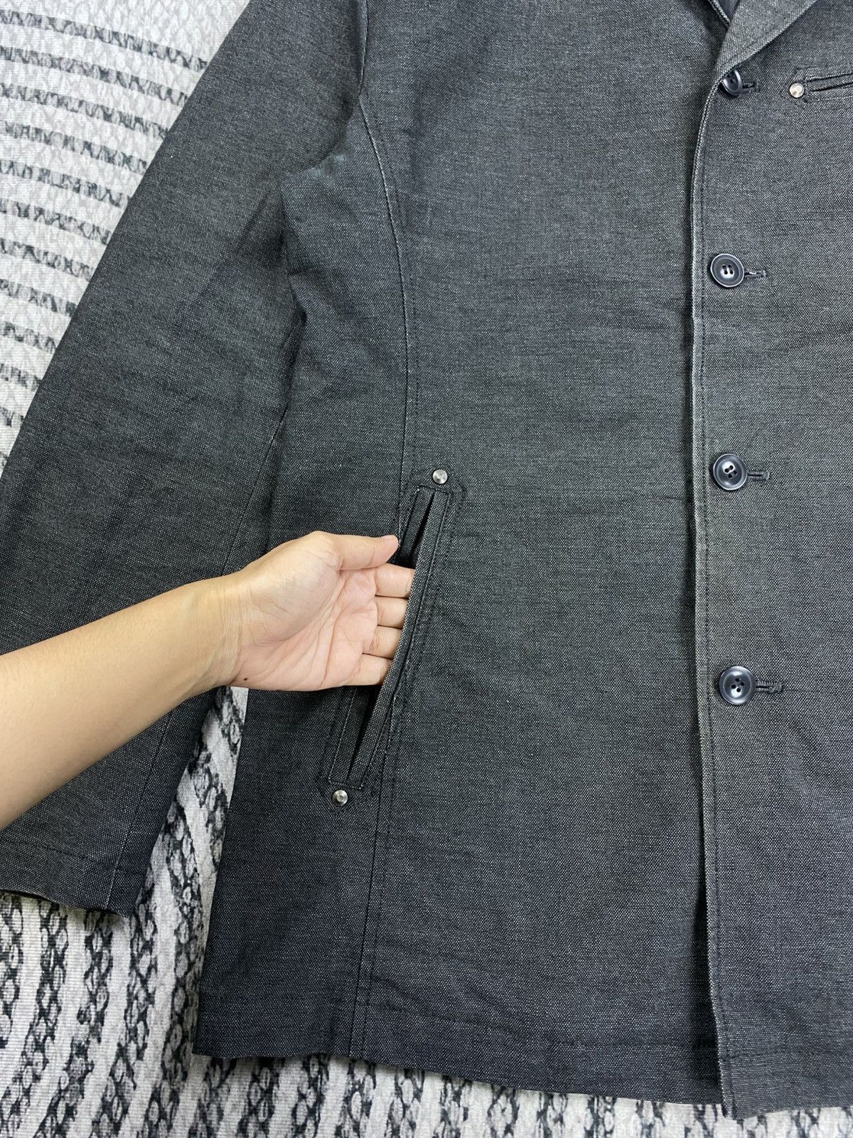 Japanese Brand Vintage Elle Homme Fullbutton Designed Blazer Coat Jacket Size US M / EU 48-50 / 2 - 7 Thumbnail