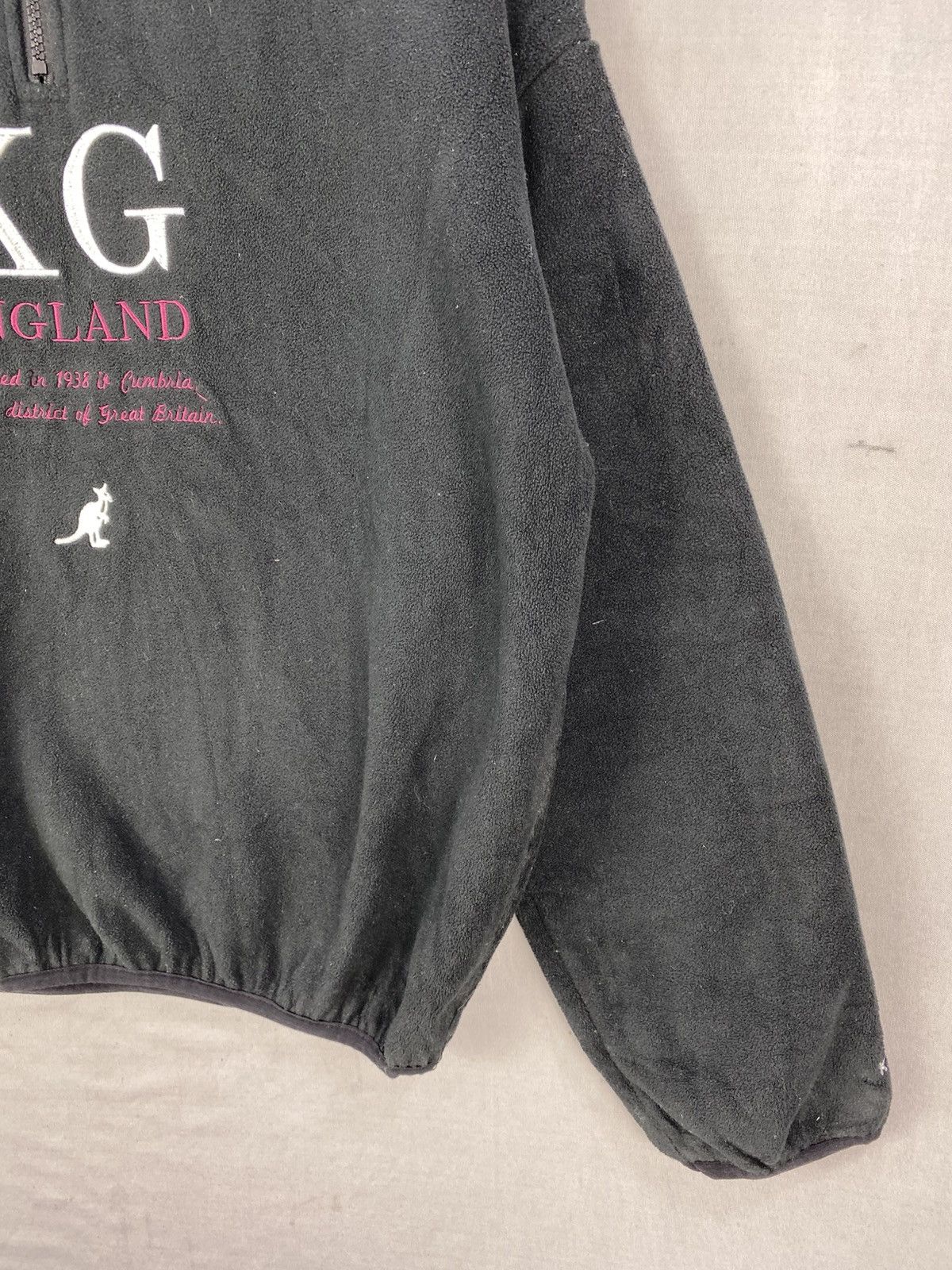 Kangol Kangol England Fleece Half Zipper Jacket Size US L / EU 52-54 / 3 - 3 Thumbnail