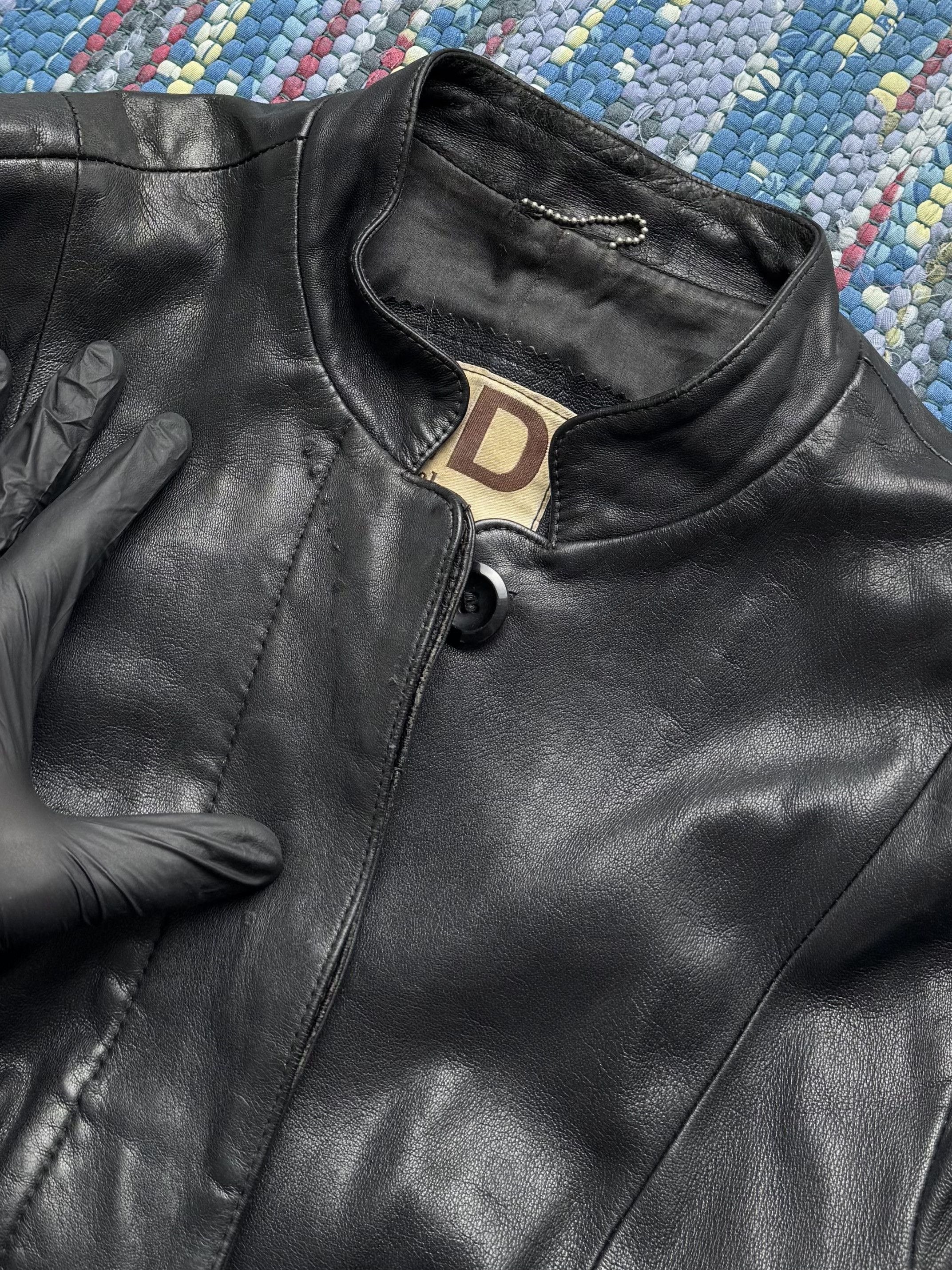 Vintage Vintage Cropped Leather Jacket A8(V1)D15 Size L / US 10 / IT 46 - 7 Thumbnail
