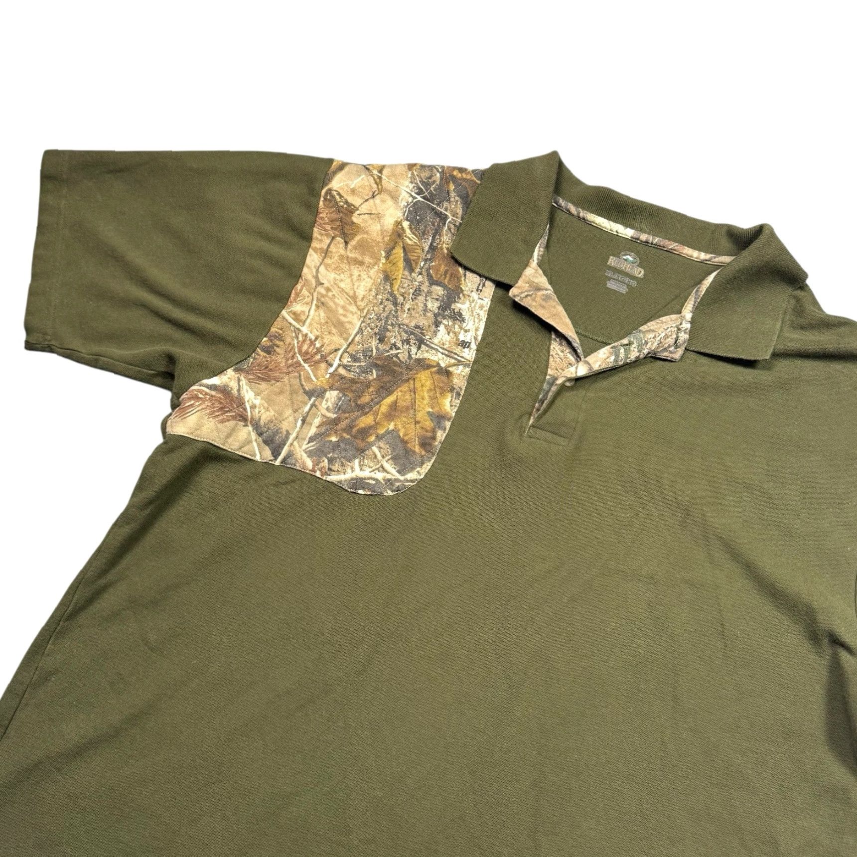 Vintage RedHead Polo Shirt Mens XL Camouflage Quilted Olive Green Workwear Camouflage Army Hunting Golf OLIVE DRAB Mens XL Polo Size US XL / EU 56 / 4 - 2 Thumbnail
