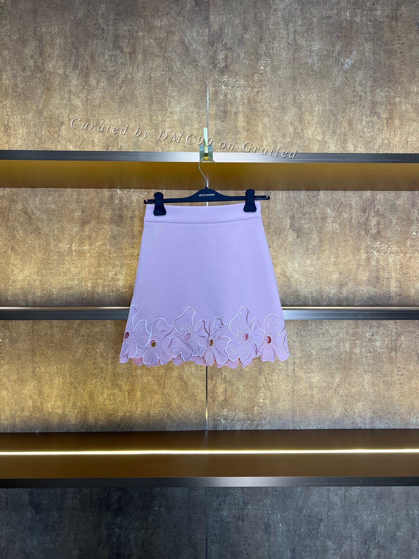 Dior Dior Hollow Embroidered Floral Skirt Size 34" / US 12 / IT 48 - 1 Thumbnail