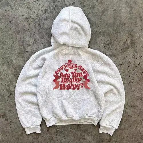 Japanese Brand Hoodie Grey Vintage Distressed Cupid Print Hoodie Size US L / EU 52-54 / 3 - 1 Thumbnail
