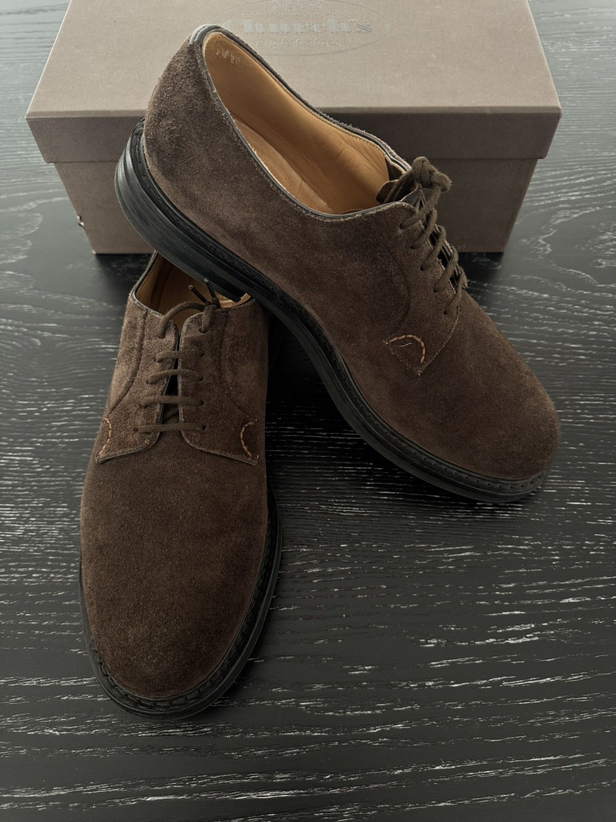 Church's DEAL!! Church’s Shannon LW Suede Derby Size US 10.5 / EU 43-44 - 9 Thumbnail
