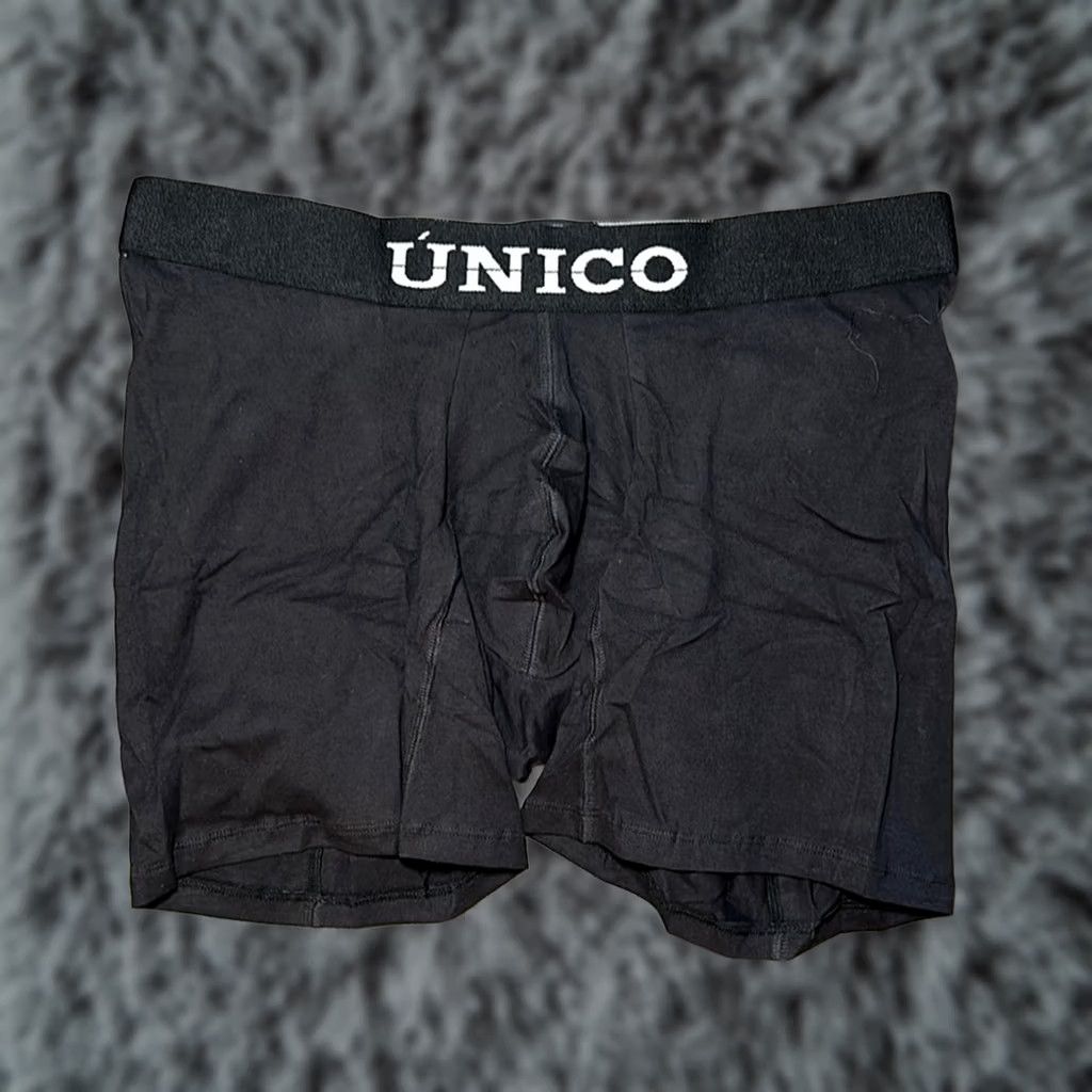 Vintage Unico Boxer Copa Medio Intenso Boxer Brief L Regular Black Men Underwear Shirt Size 42R - 1 Thumbnail