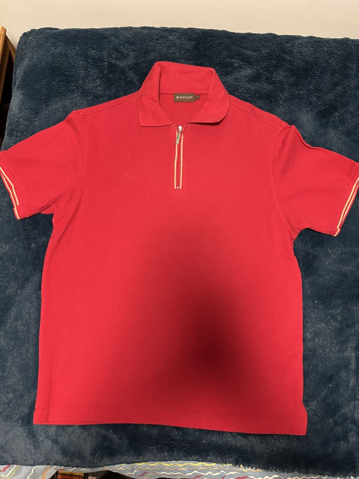 Moncler Moncler short sleeve polo Size US L / EU 52-54 / 3 - 1 Thumbnail