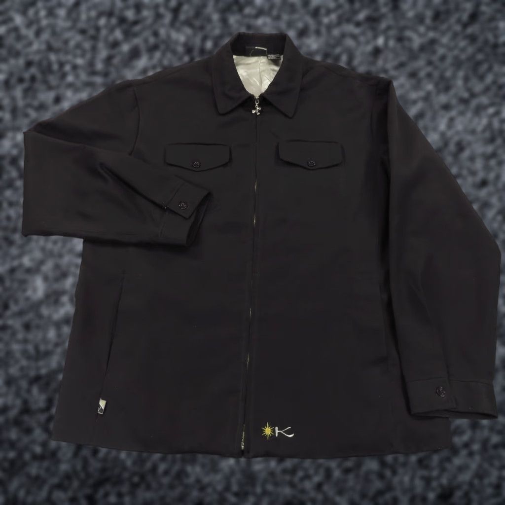 Vintage KIKWEAR Jacket Mens XL Black Lined Utility Workwear Skater Grunge Y2K 90s Cholo Windbreaker Jacket Mens XL Black Lined Utility Workwear Grunge 90s Size US XL / EU 56 / 4 - 1 Thumbnail