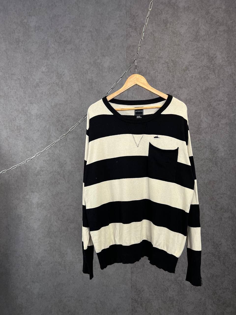 Atticus Atticus designer pocket striped sweatshirt Size US XXL / EU 58 / 5 - 1 Thumbnail